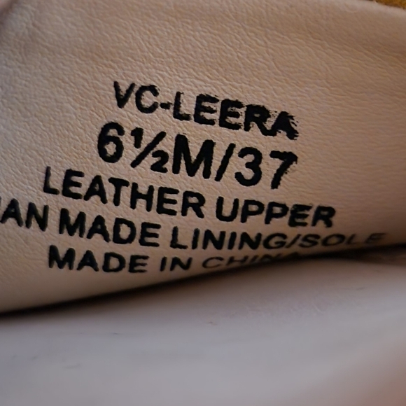 Vince Camuto Womens Leera Yellow Wedge Espadrille Heels Sandals Sz 6.5 - Picture 5 of 5